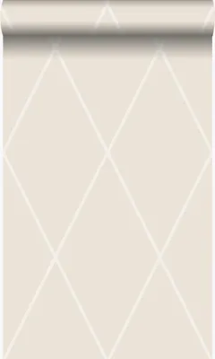Produktbild von Origin Wallcoverings Tapete Karomuster Beige - 345719 - 53 cm x 10,05 m