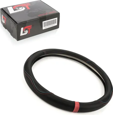 Produktbild von Lenkradbezug Ø 38x9 cm schwarz rot blau für ALFA ROMEO für SUBARU für TOYOTA