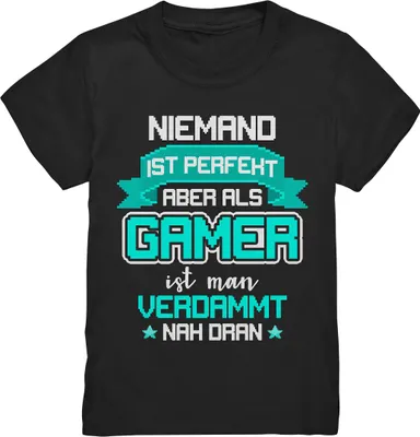 Produktbild von Gamer Kinder T-Shirt – Black / 134/146 (9-11)