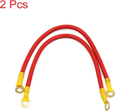 Image de Cable de batterie?auto?universel Cable?de?transfert?d'alimentation?de?voiture 27cm Longueur Rouge 2Pcs