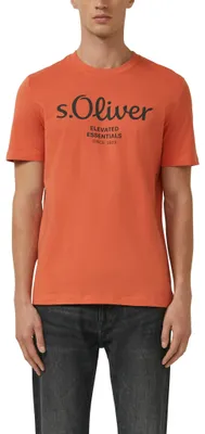 Productafbeelding van s.Oliver katoenen T-shirt met logo-opdruk