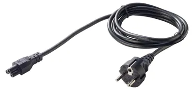 Produktbild von Netzkabel EU-Stecker auf C5, 1,8 m, H05VV-F 3G0,75 mm², 2,5 A
