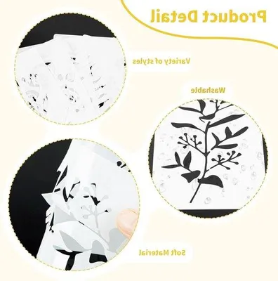 Produktbild von DIY Schildermatten 24 Stück 15x75 cm für DIY Malen - Wiederverwendbares Stempel für Scrapbooking und Holzmöbeln