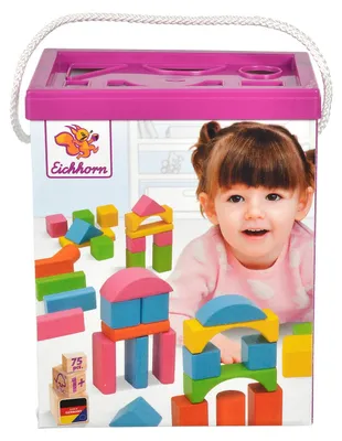 Produktbild von Eichhorn 100088011 - Bunte Holzbausteine - Neu