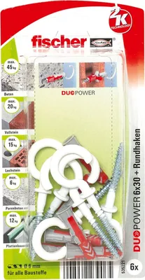 Produktbild von Dübel DUOPOWER 6x30 RH N K