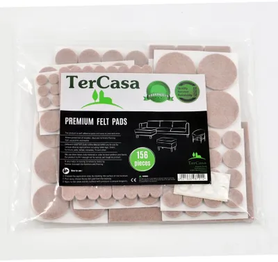 Produktbild von TerCasa Filzgleiter-Set grau 164-teilig selbstklebend