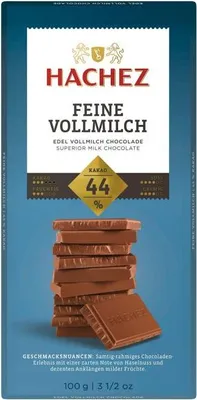 Produktbild von Hachez Schokolade Feine Vollmilch mit 44% Kakao Füllung 100g