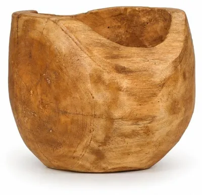 Immagine prodotto di Vaso in legno di teak, modello Liva - 20 x 18 cm