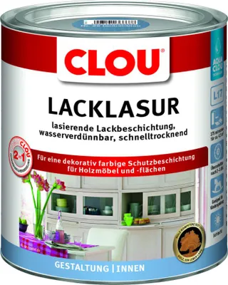 Produktbild von Aqua Clou Lacklasur L17 Nr.25 375 ml taubenblau seidenmatt
