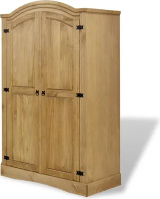 Immagine prodotto di Armadio "Philippsburg" in legno di pino massiccio di colore marrone. Dimensioni (L/A) 101x52x170 cm