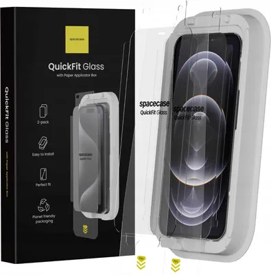 Imagen del producto de Sc Quickfit, protector de pantalla de vidrio para iPhone 12 Pro Max