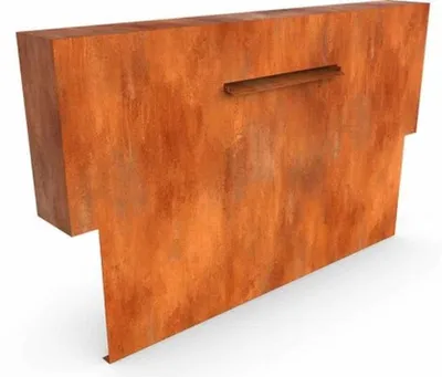 Productafbeelding van Cascadi Cortenstaal Watervalelement op vijver 1000 x 250 x 1600 mm Geroba