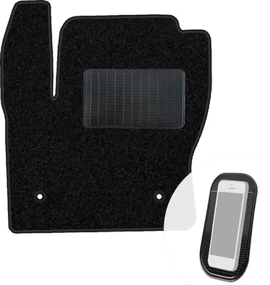 Immagine prodotto di moto-MOLTICO tappetino conducente auto velours lato conducente tappetini auto nero tappetino conducente 1 pezzo adatto per Ford Kuga II 2012-2019