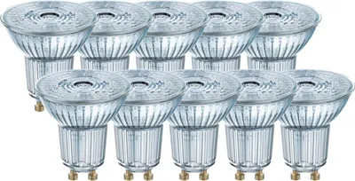 A group of light bulbs arranged in rows.