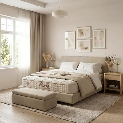 Obrázok produktu pre Matrac 160x200 cm, výška 27 cm, bambusová tkanina, vysoký komfort