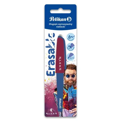 Image de Stylo à bille bleu effaçable