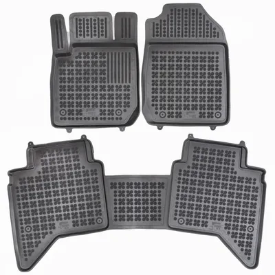 Image de MTM Tapis de sol pour Isuzu D-Max Crew 2020- en Caoutchouc, Bac sur Mesure Antidérapant avec Rebords 5 cm, cod. 3D 9568