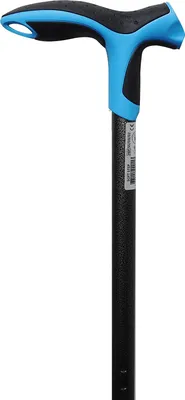 Produktbild von Gehstock Soft Step FDI 14-fa. verstellb. Spazierstock Wanderstock Gehhilfe  Alu, blau