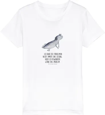 Produktbild von Mr. & Mrs. Panda Kleinkinder T-Shirt Axolotl Schwimmen 12-14 Jahre (152/164) - Weiß - Geschenk, Lurch, Bio Kinder, Optimistisch, Teenager, Motivation, Kindershirt