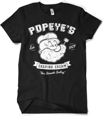 Produktbild von Popeyes Shaving Cream T-Shirt - Medium - Black