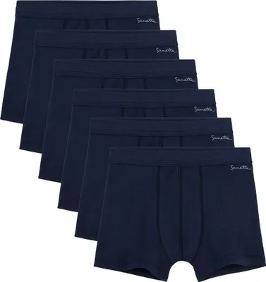 Produktbild von Sanetta Jungen Shorts 6er Pack - Pant, Unterhose, Organic Baumwolle Blau 128