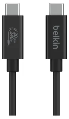 Produktbild von Belkin USB4 Kabel, USB-C/USB-C, 240W, 20 Gbit/s, 2m