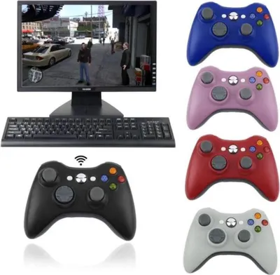 Produktbild von XBOX360 Wireless Bluetooth Doppelschwingung Spielhand Shank Pink