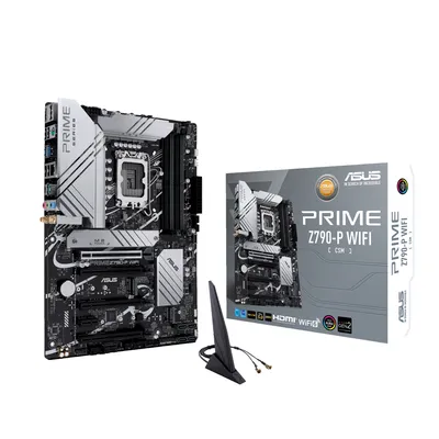 Image de ASUS Prime Z790-P WIFI - Carte mère - ATX - LGA1700 Socket - Chipset Z790 - USB-C Gen2, USB 3.2 Gen 1, USB 3.2 Gen 2, USB-C 3.2 Gen 2x2 - 2.5 Gigabit LAN, Wi-Fi 6, Bluetooth - Graphique embarqué (CPU requis)