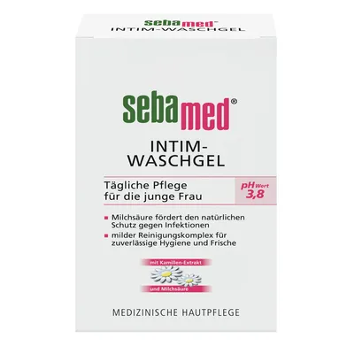Obrázok produktu pre Sebamed intímny umývací gél s výťažkom z harmančeka a kyselinou mliečnou 200 ml 2-pack