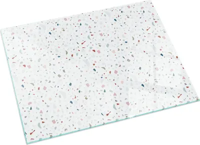 Produktbild von Muster mit feinen Formen – Glasbodenplatte für – Kaminofen – Kaminplatte Glas – Schutzglas – Funkenschutzplatte –Glasbodenplatte Feuerfeste – Hitzeschutzplatte – Bodenschutz aus Glas – 120x80 cm
