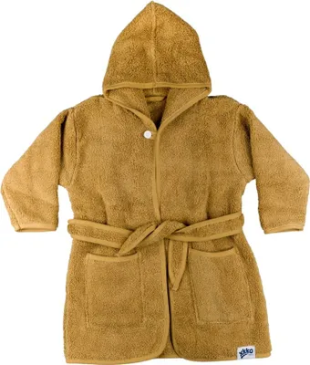 Produktbild von XKKO Bademantel aus Baumwolle – Honigsenf, 12–24 m