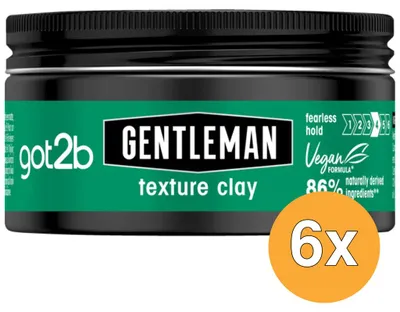 Immagine prodotto di 6 confezioni di Got2B Gentleman Texture Clay (100 ml)