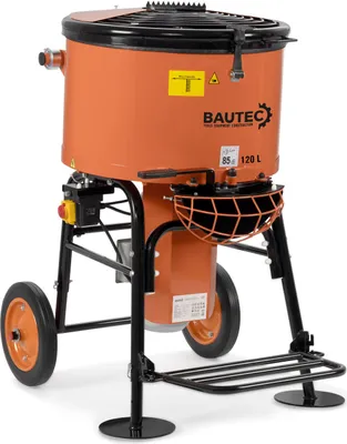 Produktbild von BAUTEC Zwangsmischer 120 L Trommel » 1,1 KW / 230 V » Mischmaschine für Beton Putz Mörtel Schüttgut » Betonmischer
