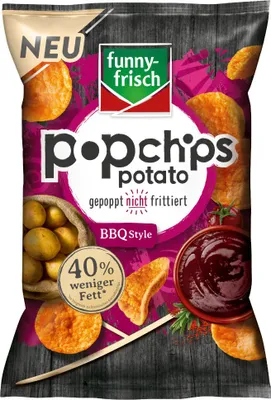 Produktbild von funny frisch Popchips BBQ Style Kartoffelsnack mit BBQ-Geschmack 80g