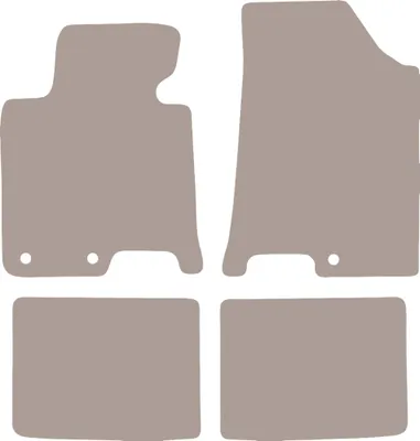 Immagine prodotto di Tappetini auto in velluto per Hyundai i40 estate, berlina (2011-) - set di tappetini LUX beige (4 pezzi)