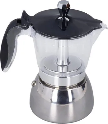 Immagine prodotto di Caffettiera classica italiana in acciaio inossidabile da 6 tazze