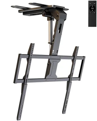 Produktbild von Motorisierte WiFi Elektrische TV Deckenhalterung drehbar klappbar neigbar für 37‑86 Zoll Fernseher, bis 45 kg VESA 800x400 mit Fernbedienung