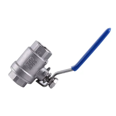 Image de Robinet à boisseau sphérique en deux parties, vanne de tuyau femelle, WOG1000, robinet à boisseau sphérique en acier inoxydable, robinet à boisseau sphérique en deux parties