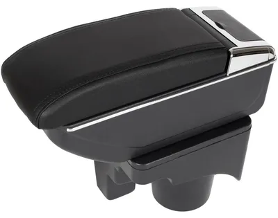 Produktbild von Mittelarmlehne Armlehne Leder schwarz für VW Golf 5 2003-2009 / Jetta 2005-2010