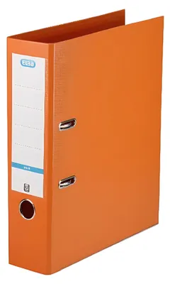 Image de Classeur ELBA rado star, largeur dos : 80 mm, orange, DIN A4 couverture extérieure - intérieur PP, pochette transparente avec fermeture interchangeable (10468 OG)