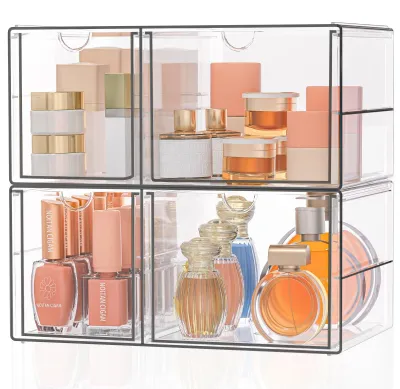 Productafbeelding van Solidchoice - Makeup Organizer met 4 Lades en Antislip Matten