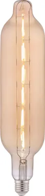 A close-up studio shot of a vintage-style LED light bulb.