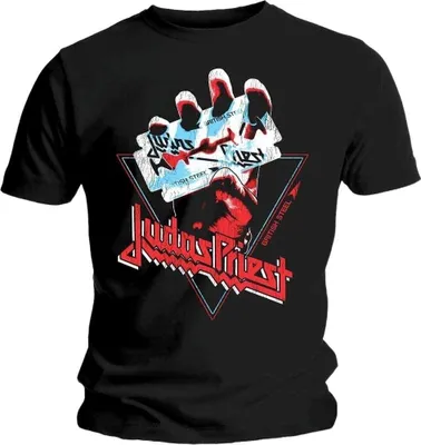 Produktbild von Judas Priest British Steel Hand Triangle Black L T-Shirt