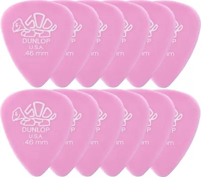 Produktbild von 12x Dunlop Delrin 500 Plektren - 0,46 mm - hellpink