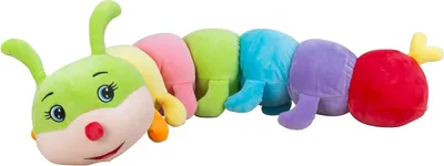 Produktbild von Bunte Kuscheltier Raupe Plüsch 90 cm Elasthan Plüschtier