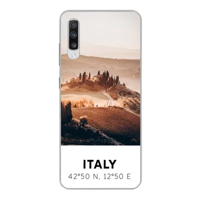 Produktbild von MuchoWow® Handyhülle Schutzhülle Hülle für Samsung Galaxy A70 Toskana - Italien - Sommer Silikon Softcase Handy Hülle - Schutzhaube