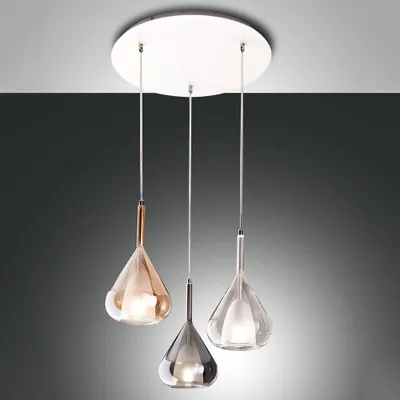 Produktbild von Fabas Luce Pendelleuchte Lila E27 Ø500mm Bernstein