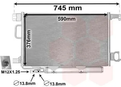 Image de Condenseur, climatisation (1731-2689) adaptable sur , Mercedes-Benz