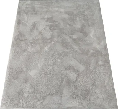 Produktbild von Teppich Wohnzimmer Kunstfell Shaggy Hochflor Waschbar In Waschmaschine Soft Uni Grau Grösse 160x230 cm