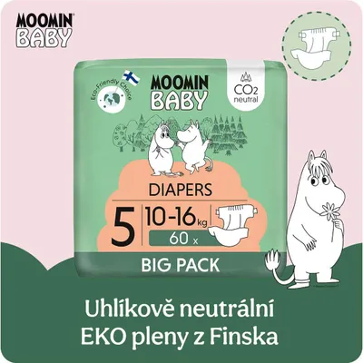 Produktbild von Mumin Baby 5 Maxi 10-16 kg (60 ks)